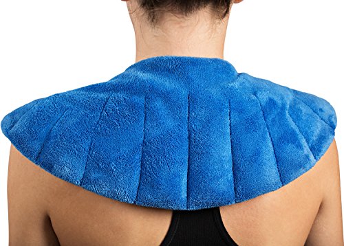 NatraCure Microwaveable Moist Heat Wrap (w/Clay Beads) - (Hot Therapy Pack and Heating Pain Relief Pad for Neck, Shoulders, Body)