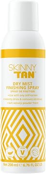Skinny Tan Dry Mist Finishing Spray - Fake Tan Setting Spray, Remove Stickiness & Transfer to Clothes after Self Tan Application, Vegan & Cruelty Free Skincare - 200ml
