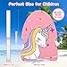 MoKo Swimming Kickboard for Kids, Cartoon Jellyfish-Shape Swimming Training Aid Pool Exercise Equipment, Kickboard for Swimming Training for Swimming Beginner, Pink & Unicorn