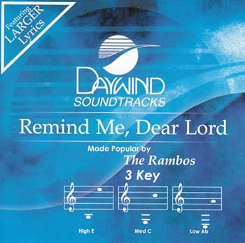 Audio CD Remind Me Dear Lord [Accompaniment/Performance Track] Book