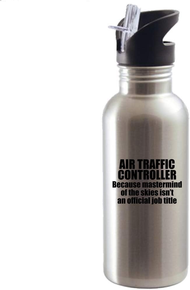 Air Traffic Control Water Bottle - ATC Gift - Mastermind Of The Skies - Funny Air Traffic Controller Present