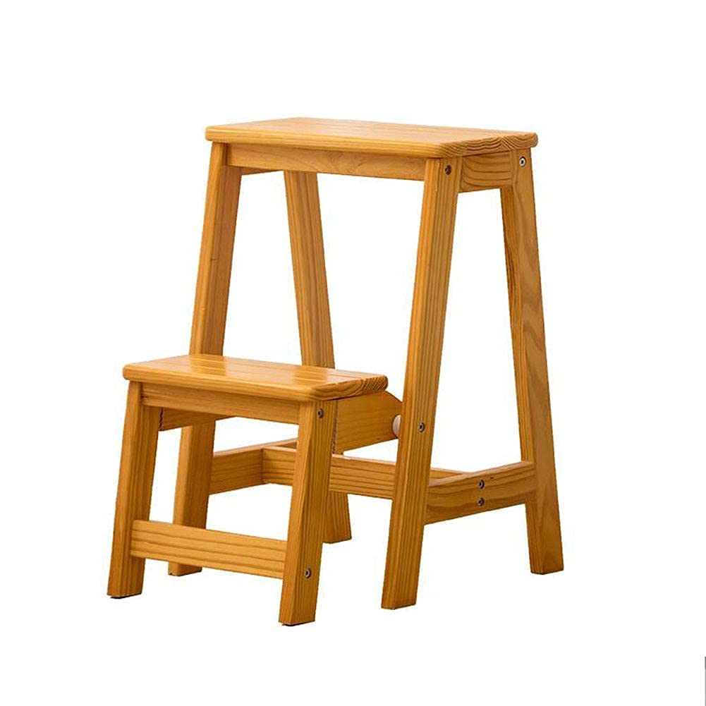 Échelle télescopique tabourets pliables portatifs et chaise d'escalier en bois