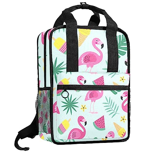 Sac à dos flamant rose avec bretelles réglables confortables