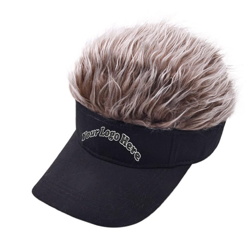 haoduanduan Gorra de Peluca con Nombre Personalizado para Hombres Bordada Hip Hop Popular Cabello Camuflaje Gorra de Béisbol Peluca Ajustable Sombrero de Cabello Peluca, Negro y marrón., S-XXL