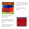 Dog-Pool-Portable-Foldable-305-Inch-Doggie-Pool-with-Drain-and-Carry-Bag-Pet-Swimming-Pool-for-Bathing-or-Play-by-PETMAKER-Red Versatile and Convenient: Portable Dog Pool for Bathing or Play