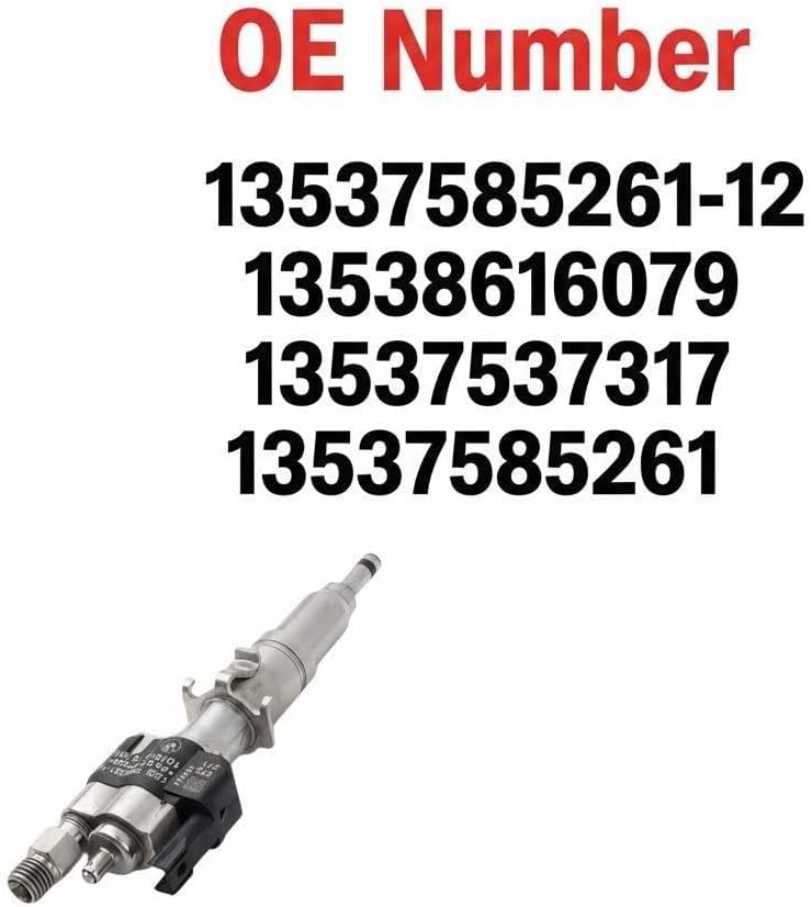 Fuel Injector Fit for BMW N54 N63 2009-2012 BMW N54 N63 X5 X6 135 335 535 650 750, 13537585261-12, 13538616079, 13537537317