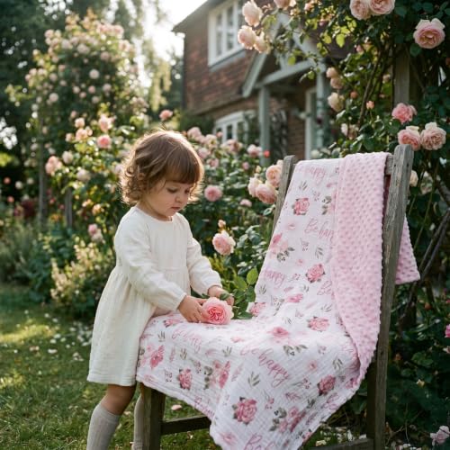 Image of GLLQUEN BABY Muslin Baby Blankets for Boys & Girls, 2-Layer Toddler Blanket