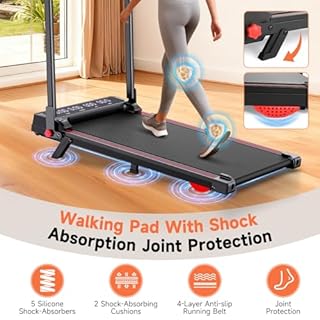 3-in-1 Walking Pad with Handle Bar, 9% Incline Portable Treadmills for Home Small Space,Under Desk Treadmill with 300lbs Capacity, Compact Designed with LED Screen Display,Remote Control