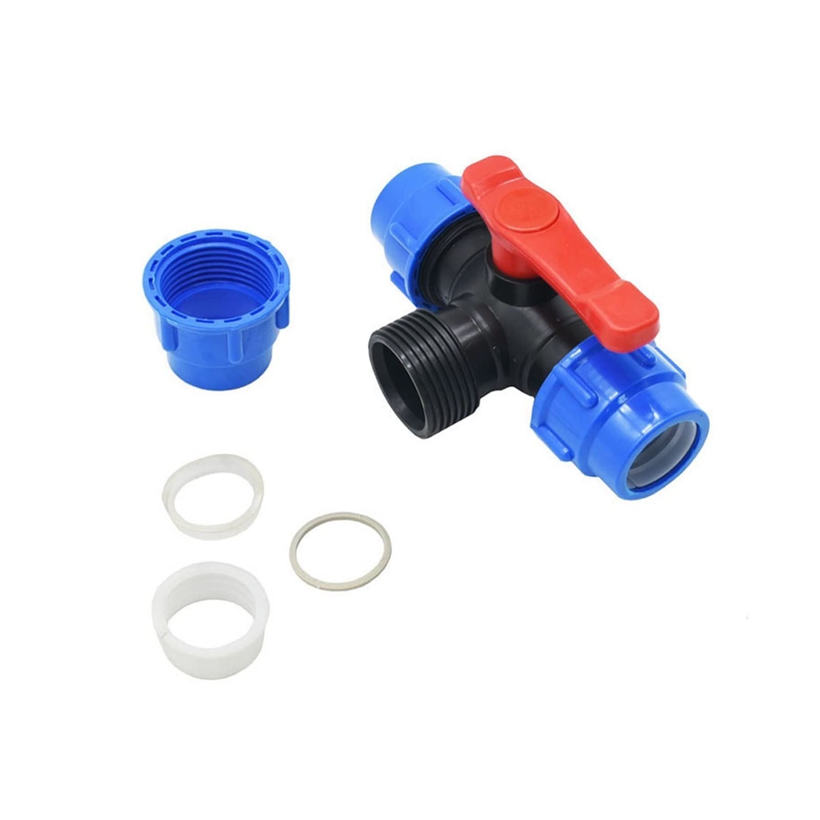 Connettore for tubo con valvola a sfera, Valvola a sfera PiConnector Giardino da 25 mm a
