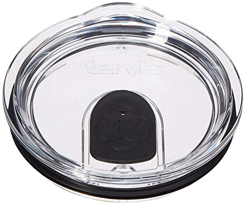 Tervis 1324711 Clear and Black Slider Lid for Stainless Steel Tumblers, For 30