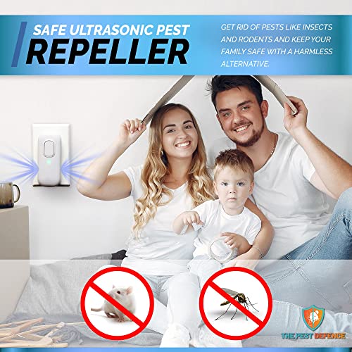 The Pest Defence, Pest Defense Plug In Device, The Pest Defense, Pest Control Ultrasonic Repellent, Electronic Repellant - Bug Repellent For Ant, Mosquito, Mice, Spider, Roach, Rat, Flea, Fly #TOP5