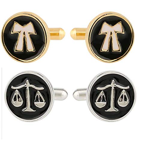 TRIPIN Cufflinks For Men Lawyer Cufflinks Women In A Gift Box (Golden Lawyer + Silver Law) (B08HZ3LFPR) Amazon Price History, Amazon Price Tracker