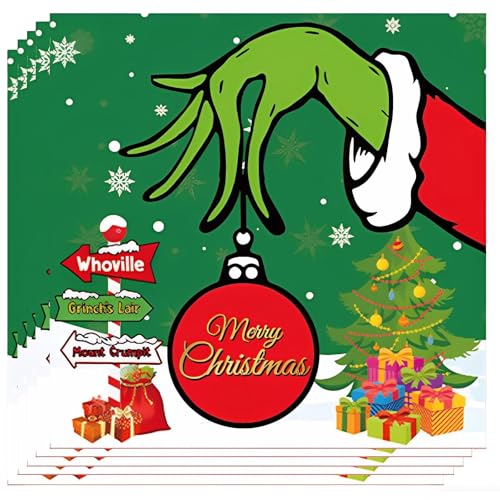 40 Stück Servietten Weihnachten, 33x33cm Weihnachtsservietten Mit...