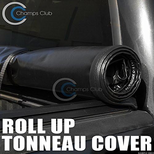 Locking Roll-Up Tonneau Cover Heavy Duty Vinyl Truck Bed Cover Clamp-On Design Secure Soft Fold Cargo Protector Compatible with 2009-2018 Ram 1500 5.7 Ft Short Bed