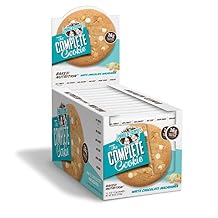 Lenny & Larrys Complete Protein Cookie, [White Chocolate Macadamia], Chewy Soft Baked, 16g Plant Protein, Vegan, Non-GMO, High Fiber, 4 Ounce Cookie Pack of 24