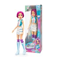 Winx – Tecna Iconic, Bambola 27 cm Snodata con Outfit Moderno della Serie TV