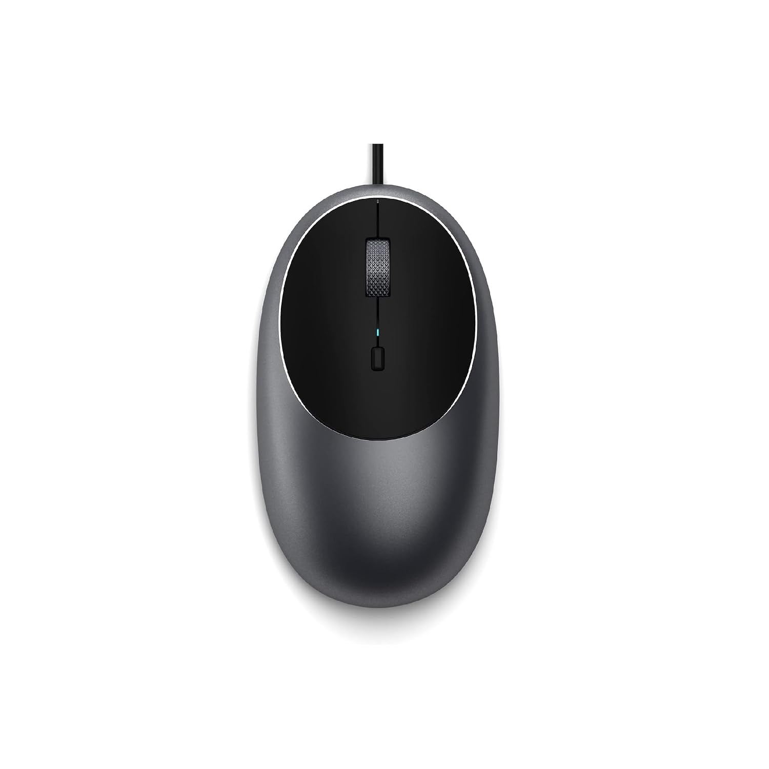 Satechi Aluminum C1 Wired USB C Mouse, Optical Computer Mouse for MacBook Air/Pro/Neo, iPad Air/Pro, iPad mini, Mac mini, iMac - Space Gray
