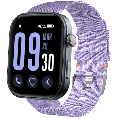 Correa de nylon trenzado 22mm para smartwatch Lamshaw GTX12