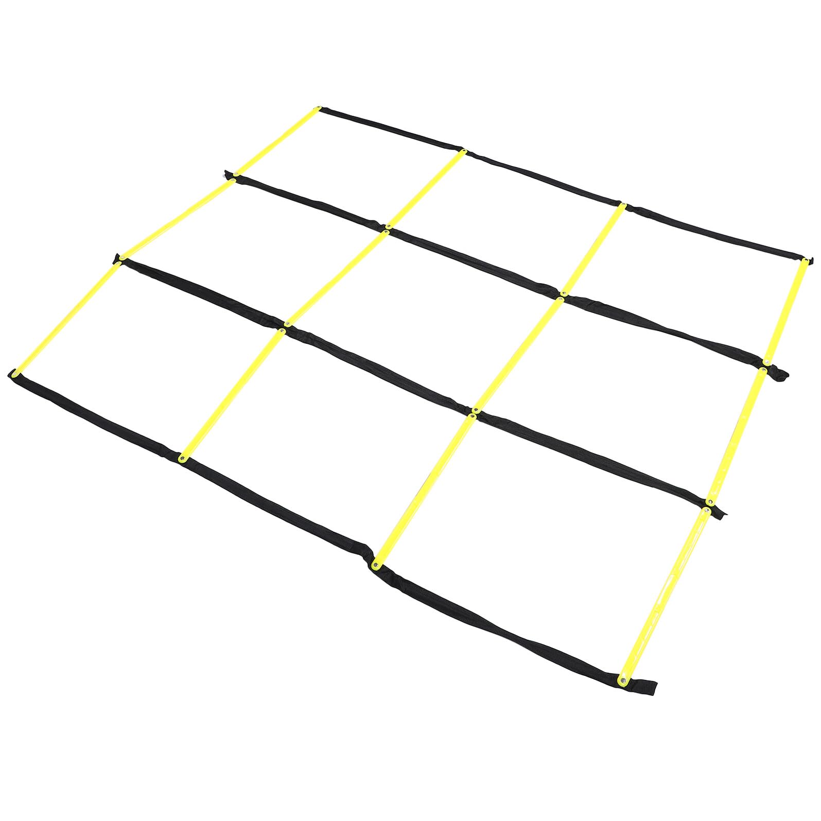 HEMOTON Escalera de Agilidad de 9 Cuadrados para Entrenamiento de Velocidad y Coordinación, Plegable y Portátil, Material Resistente para Uso al Aire Libre, Escalera Deportiva