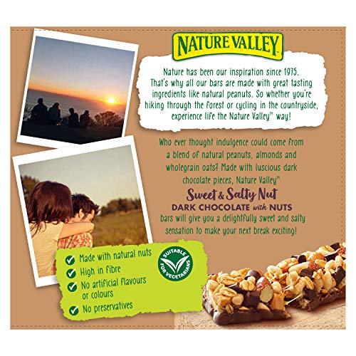 Nature Valley Sweet & Salty Nut Dark Chocolate with Nuts 4 Bars 120g - Image 3 thumbnail