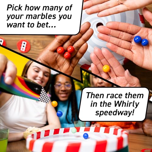 Whirly Derby: The All Action Marble Racing Game | New Family Board Game, for 2-6 Players, Age 8+