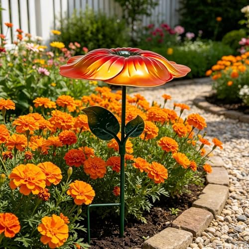 Sombrillas para plantas con protección UV y estaca metálica decorativa de exterior 3