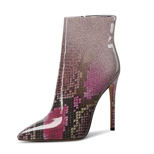 Castamere Womens High Heel Ankle Boots Pointed Toe Slip-on Stiletto