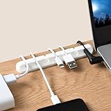 Cable Organizers USB Cable Holder Wire Organizer Cord Clips,Cord Organizer and Management,Cord Holder for Desk Home and Office (3,5,7 Slots)