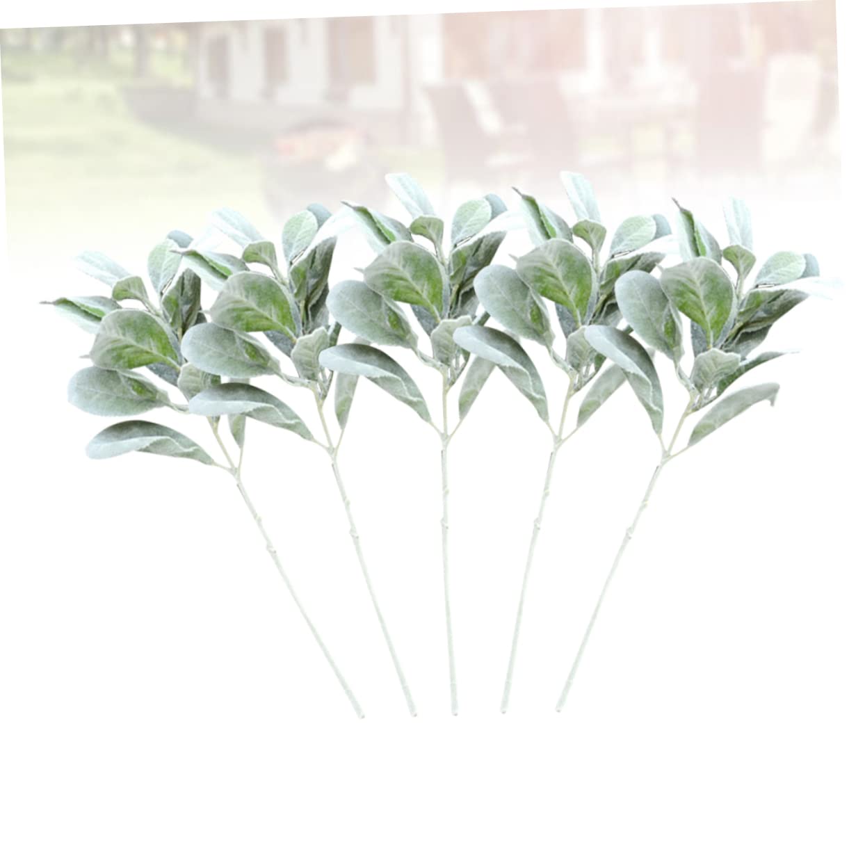 Amosfun 10pezzi Foglie Artificiali Realistiche Verde Decorativo Per Bouquet e Decorazioni Per Eventi Adornamenti Per Matrimonio e Feste Per Casa e Giardino