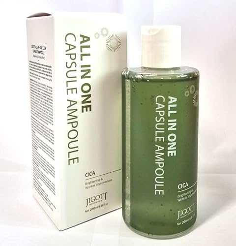 JIGOTT �V�J �I�[���C������ �J�v�Z�� �A���v���A200ml/ ALL IN ONE CAPSULE CICA AMPOULE - 200ML/Korea-Beauty/Korea Made
