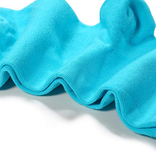 Image of Azwelier Unisex Colorful Quarter Ankle Athletic Socks Breathable Cotton Blend Crew Style 4 Pairs Pack