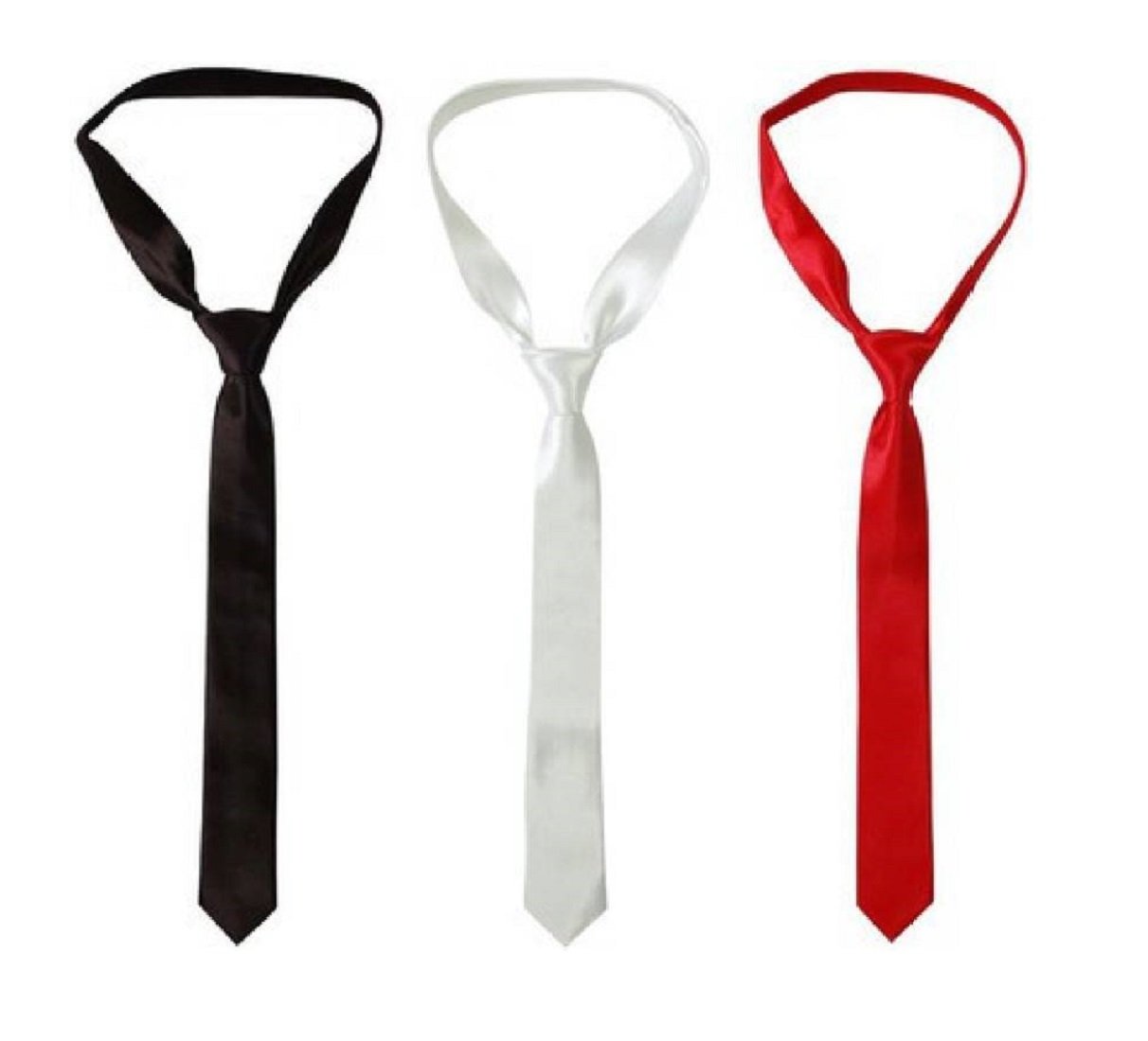 michelangelo Men's Microfibre Tie (White) - Pack of 3-picture-21