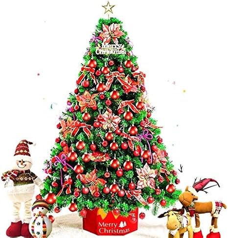 Amazon Co Jp Lilis Lilis クリスマスツリー 庭飾り 9 8フォートナチュラルアルパイン人工クリスマスツリー Inithライトで クリスマスパインツリー装飾木フィール 本当のエコスタンド Color Red Size 300cm 118inch ホーム キッチン