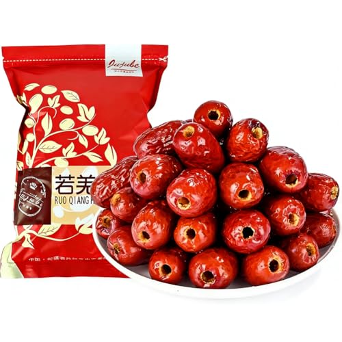 DAMAICHUHAI Premium Pitted Jujube Dates (Red Dates) - 500g, Dried Chinese Red Dates, Natural Sweet Snack, Perfect for Cooking, Tea & Healthy Eating