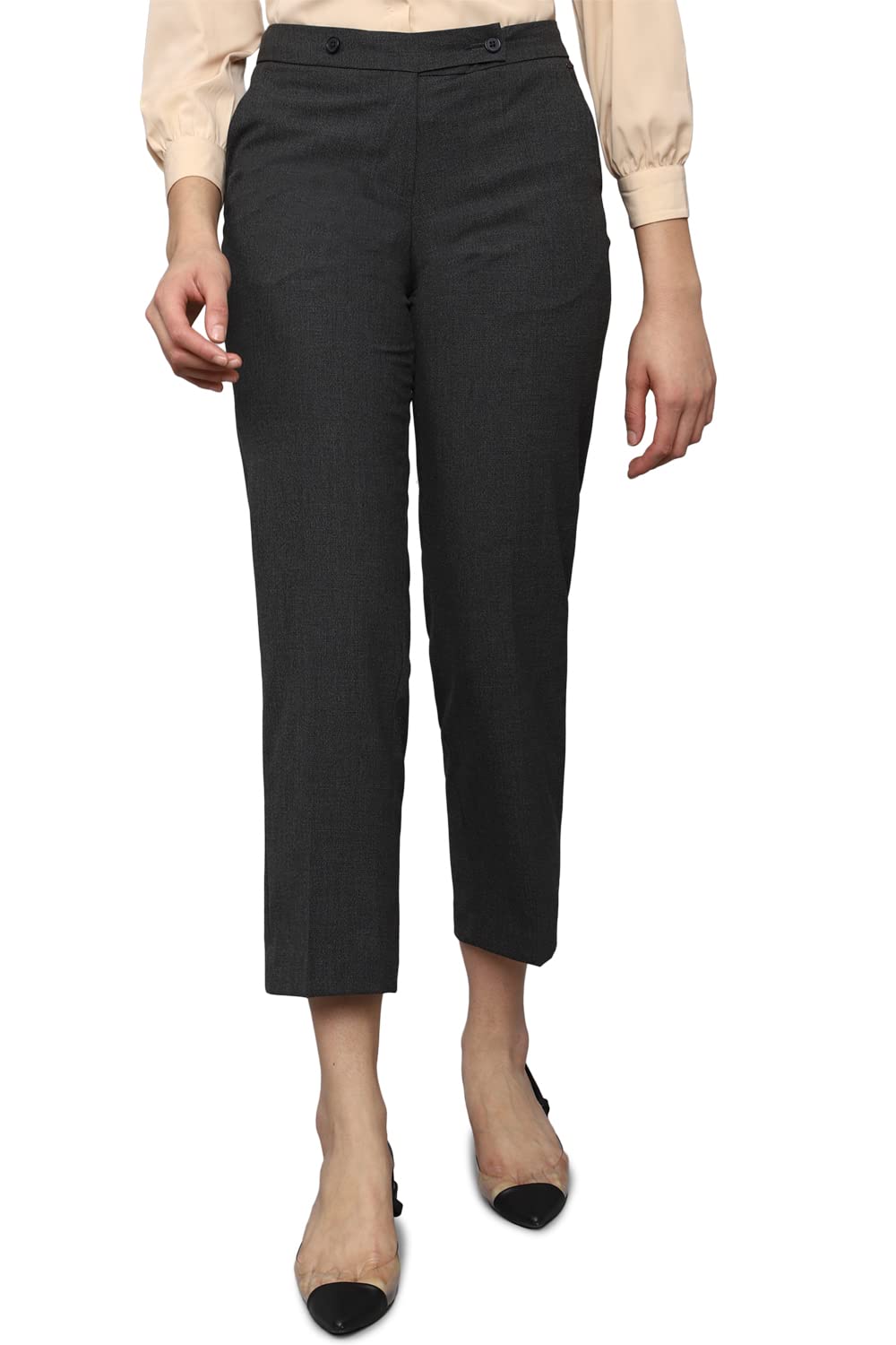 allen solly Women's Regular Casual Pants-picture-26