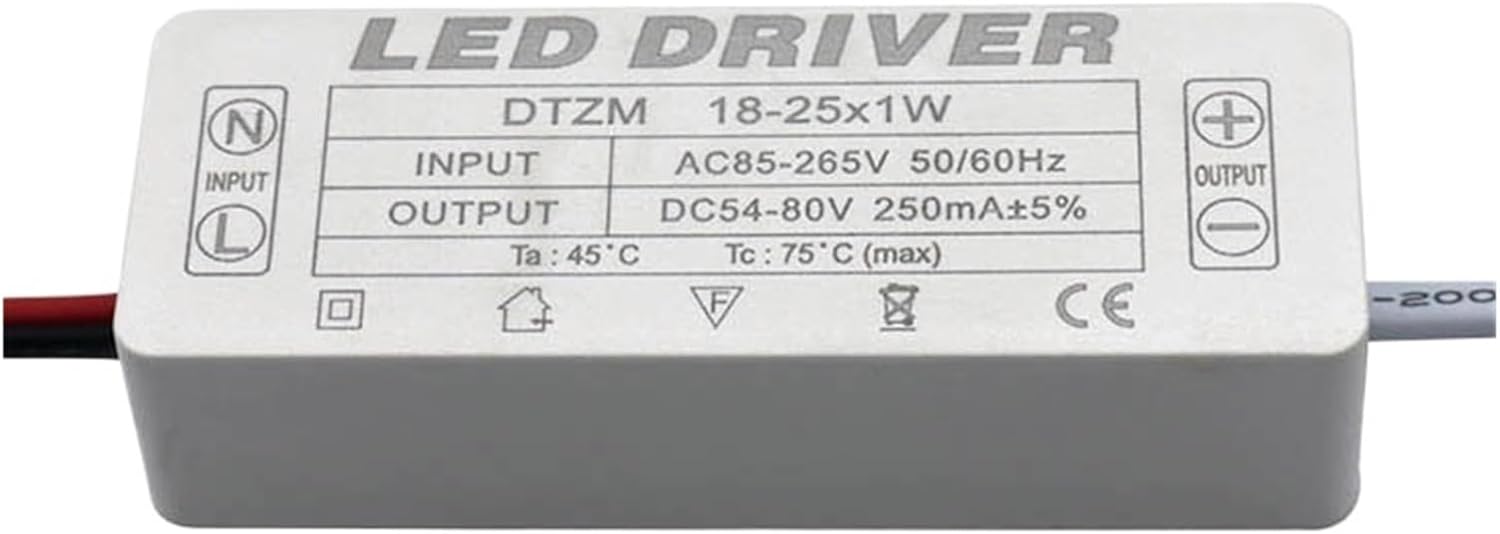1PCS LED Driver Lighting Transformer(250mA DC12-26V)