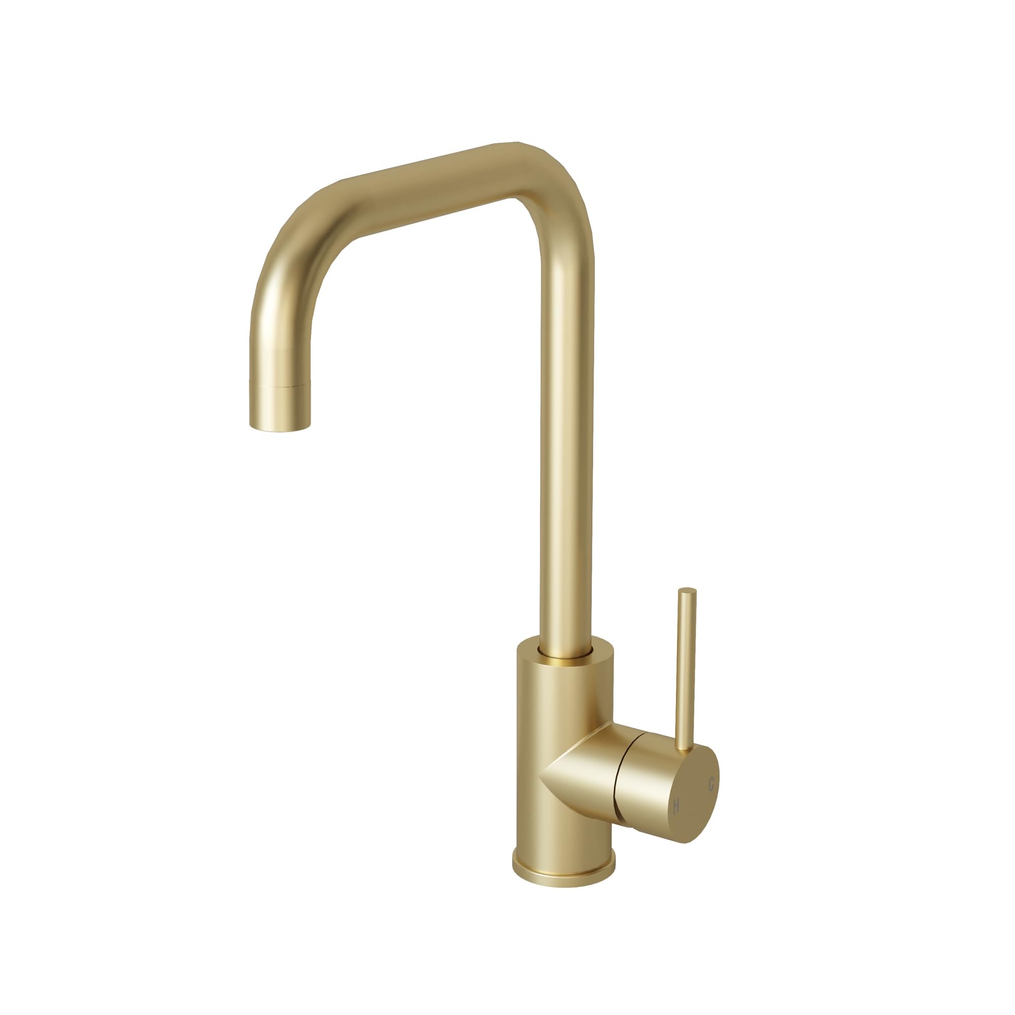Liquida Chrome Fr94br Brushed Brass 360 Degree Swivel Spout Kitchen Mixer Tap
