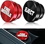 2 Pieces Aluminum Dustproof Plugs Billet Dustproof Plugs 12-Volt Replacement Accessories Anodized Aluminum Car Decorations Compatible with Most Vehicles Autos Cars (Red and Black)