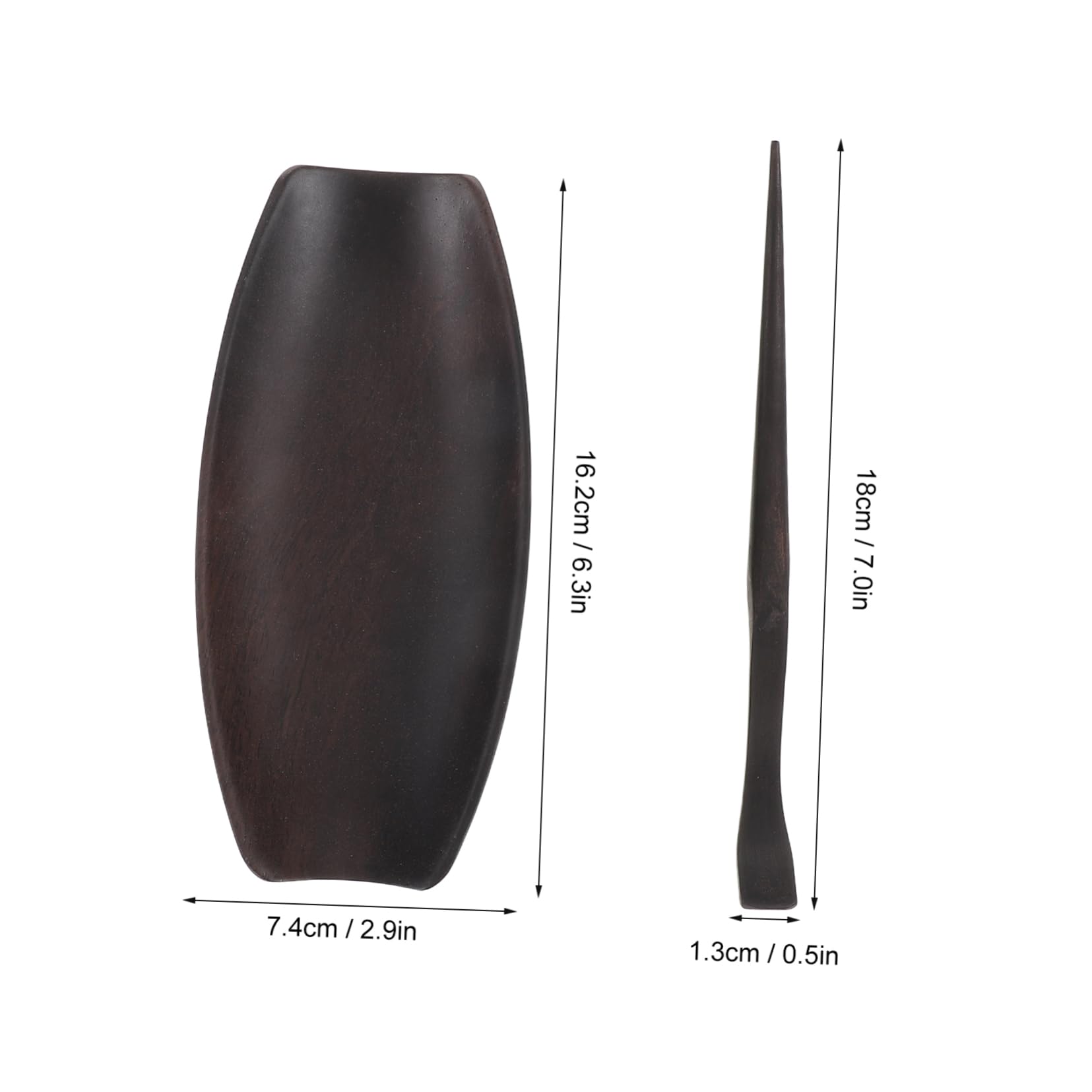 SOLUSTRE 1set Delicate Wood Tea Leaf Scoop Set Nonstick Tea Spoon Dispensing Cup Innovative Design