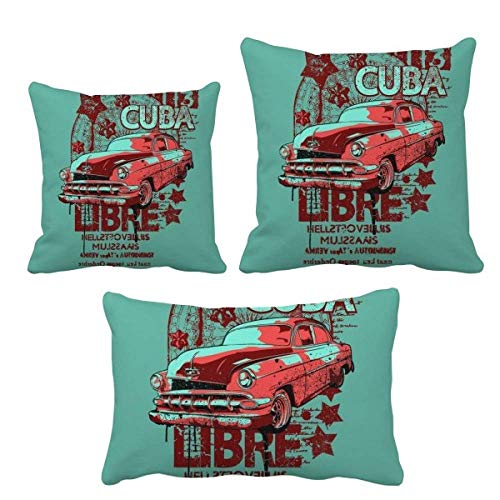 Housse de coussin graffiti de qualité supérieure motif voiture