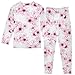 ODAWA Cherry Blossom Flowers Pink Fall Clothes Kid 18M Footless Tee and Pant 2-piece Set