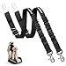 Vastar Dog Seat Belt Harness, 2 Packs Pet Dog Seat Belt Leash Adjustable Dog Cat Safety Leads Harness, Vehicle Car Seatbelt Harness for Pets with Elastic Nylon Bungee Buffer for Shock Attenuation