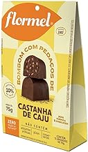 Bombom de Chocolate com Castanha de Caju Flormel Zero Açúcar Pouch 5und