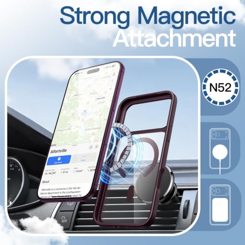Image of JETech Magnetic Cover Case for iPhone New Pro Max, Dark Cherry