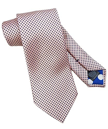 【ブランド ネクタイ・ギフトセット】ポールスミス ネクタイ リボン掛けポールスミスケース＆手提げ袋付き（REDROSEオリジナル）PS19 ピンク/ネイビー（プレゼント・お誕生日・バースデー・ラッピング） [並行輸入品]