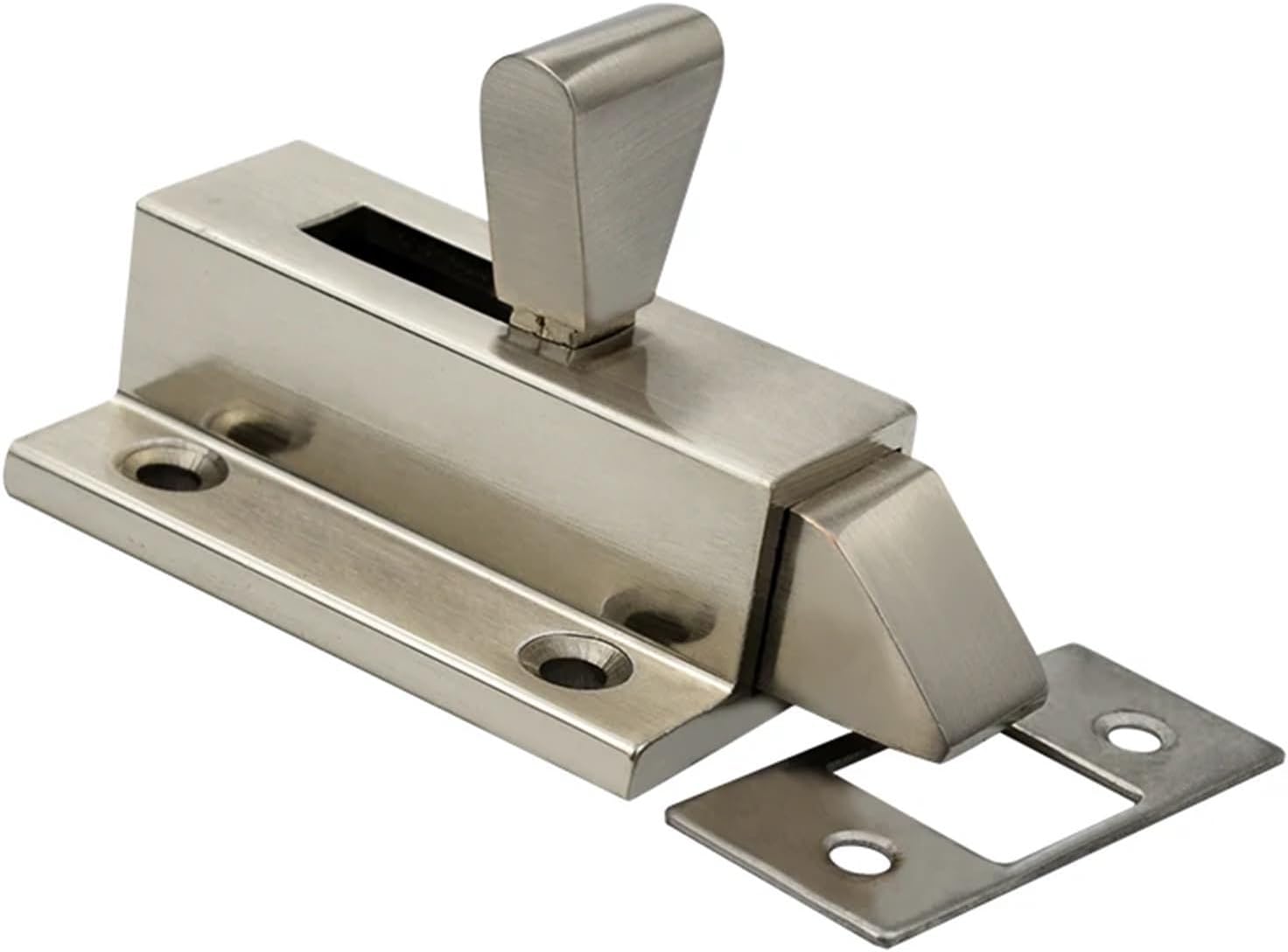 Zinc Alloy Press-Type Door Lock Impact-Type Door Lock Push-in That Locks The Latch Pull to Open The Door 1Pcs
