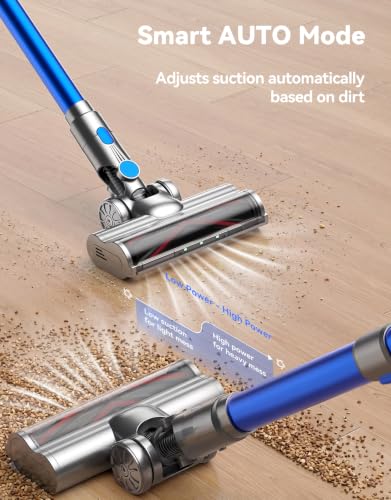 Image of Cordless Vacuum Cleaner, 350AW /70Min Vacuum Cleaners for Home, Stick Vacuum