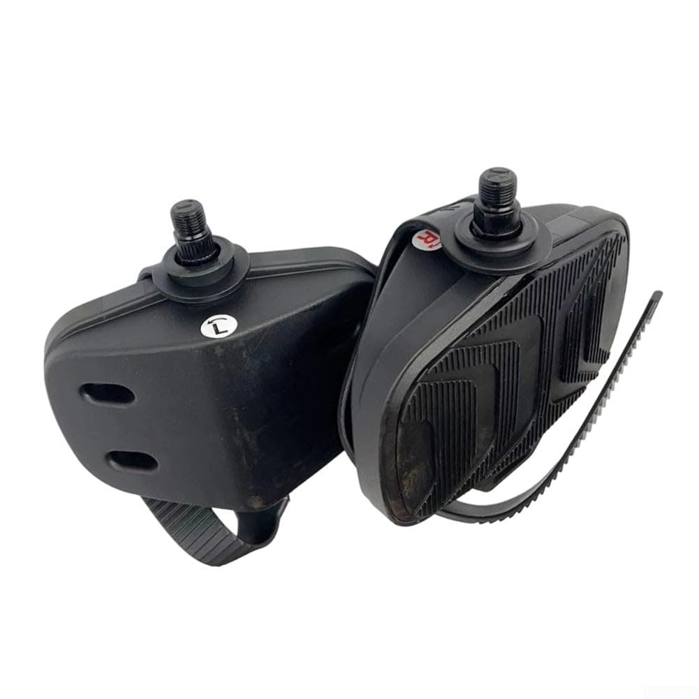 Pedale für Zuhause, 14 mm Gewinde, sichere Passform | Kunststoff-Metall-Mischung, leicht, 2,2 kg, Breite 165 mm für Oberfläche, Indoor-Radfahren