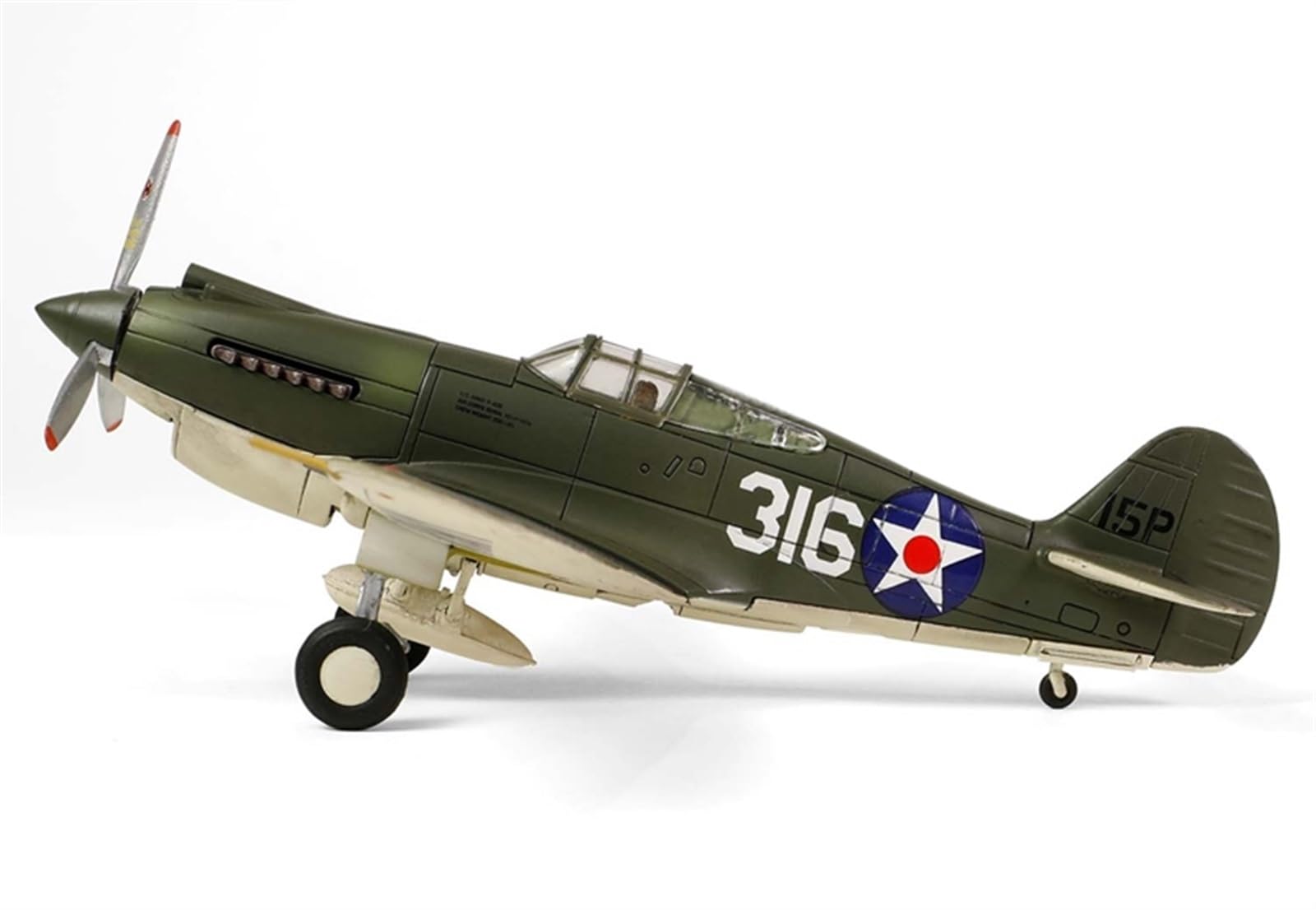 Milaget Avion de Chasse Lourd en Alliage Moulé sous Pression à Rétrofriction avec Lumière LED et Son American Airlines avec Support Détachable Objets de Collection Noir