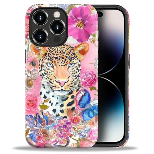 Coque iPhone 14 Pro Max fleurie et brillante pour un style floral chic